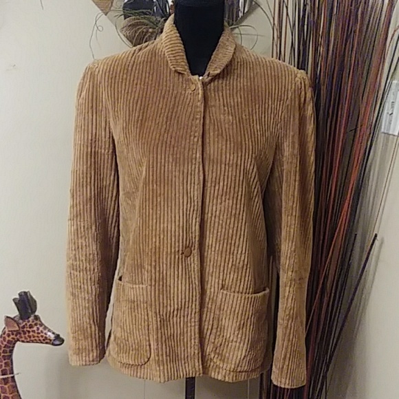 Chaus Tan Jacket Sz 14 - Picture 3 of 5